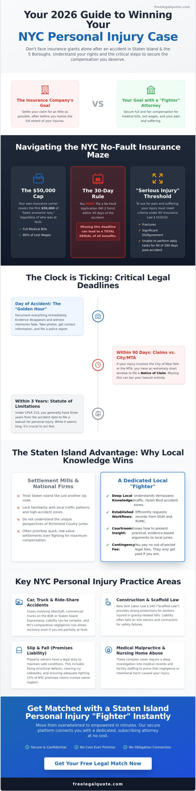 Personal Injury Attorney in Staten Island & NYC: 2026 Best Firm Roundup